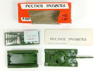 Petner Panzers P - 001 Ho 1:87 Soviet Tank T - 72 U.  S.  S.  R Miniature Made In U.  S.  A.