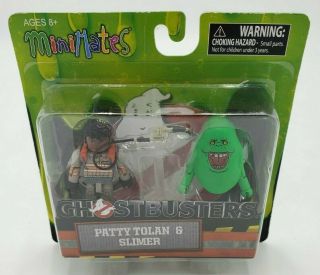 Mini Mates Ghostbusters Patty Tolan & Slimer Figures