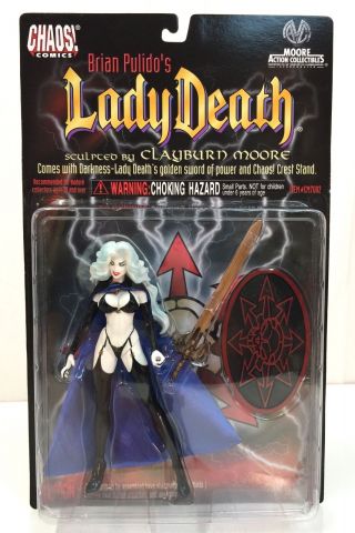Chaos Comics Lady Death 6 " Brian Pulido Action Figure Moore Collectibles 1997 A