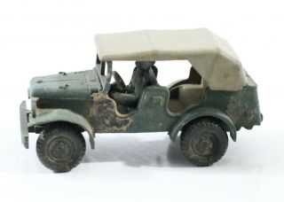 Military Army Type Jeep Vintage Ho Scale Plastic 2 "