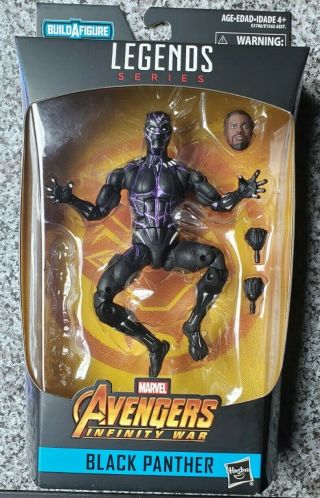 Chadwick Boseman Black Panther Marvel Legends Action Figure Avengers No Baf 6 "