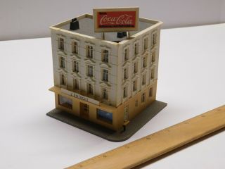 N Scale (4) - Story Downtown Building Structure W/ Coca - Cola Sign For Layout