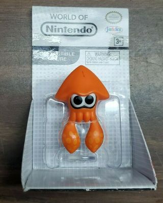 World Of Nintendo Splatoon Orange Squid 2.  5  Figure Jakks Pacific
