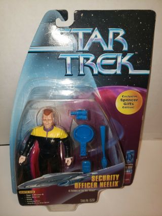 1997 Star Trek Security Officer Neelix Spencer Gifts Limited Edition Figure Moc