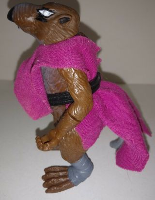 1988 TMNT MASTER SPLINTER Rat Figure W Cloak & Belt Teenage Mutant Ninja Turtles 2
