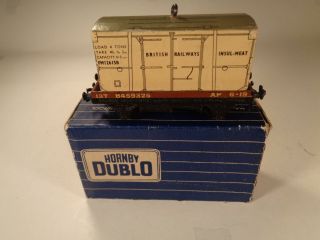 Dublo 3 - Rail 32088 Low - Sided Wagon W/ White Insul - Meat Container - Excl Boxed