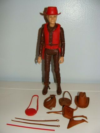 Vintage Marx Jay West Figure With Accessories