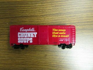 Vintage Life Like HO Scale Campbell ' s Chunky Soups Red Train Box Car 8428 2