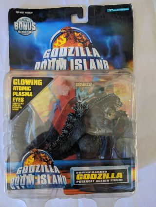 Godzilla 1997 Trendmasters Doom Island Atomic Glowing Plasma Eyes - Minty