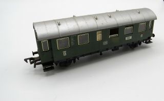 Vintage Fleischmann Ho / Dc - Green 1st.  Class Passenger - Thunderbox - Good