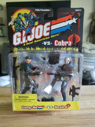 Gi Joe Vs Cobra - Gung - Ho Vs Destro 2 Pack