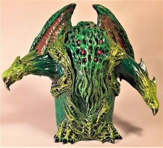 One - Of - A - Kind Hand - Sculpted Polymer Clay Chonky Cthulhu Figurine By Monsterforge