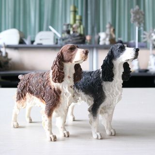 Jjm English Springer Spaniel Dog Pet Figure Canidae Animal Collector Toys Gift