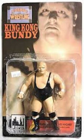 Rare,  Vintage 1998 King Kong Bundy Figure,  Legends Of Wrestling,  Nib Wwf Wwe