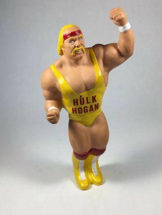 Vtg Hulk Hogan Action Figure Wcw Wwf Wwe 7 " Part Of A Talking Toothbrush
