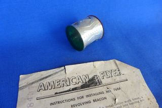 Vintage Gilbert American Flyer S Gauge 769a Rotating Beacon Top Part Only Oem