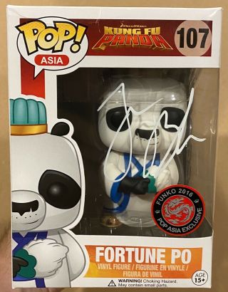 Fortune Po Dreamworks Kung Fu Panda Funko Pop Autographed/signed Jack Black