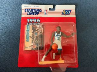 1996 Basketball Larry Johnson Charlotte Hornets Starting Lineup