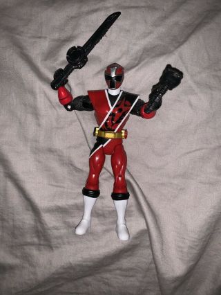 Power Rangers Ninja Steel Red Ranger 5” Figure Loose