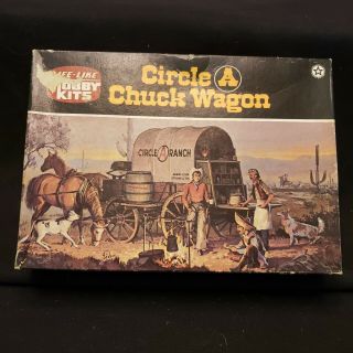 Life - Like Hobby Model Kits Circle " A " Chuck Wagon Kit 09680