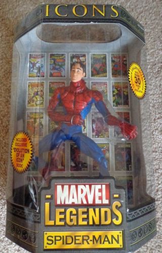 Marvel Legends Spiderman Icons Toy Biz Figure Unmasked Evolution Of A Icon