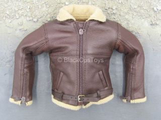 1/6 Scale Toy Wwii - British Royal Air Force - Brown Leather - Like Pilot Jacket