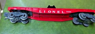 Vintage Lionel 6430 Red Flatcar No Load