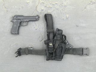1/6 Scale Toy Sully Custom - Black M9 Beretta W/drop Leg Holster