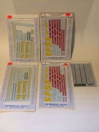 Microscale O Gauge Santa Fe Yard Switchers And Kodachrome Decals