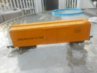 Vintage American Flyer 639 Yellow Box Car -  4