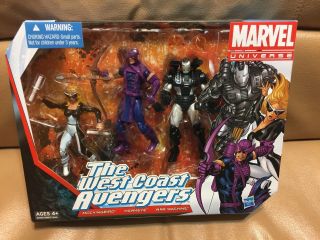 Marvel Universe The West Coast Avengers 3 - Pack War Machine Hawkeye Mockingbird