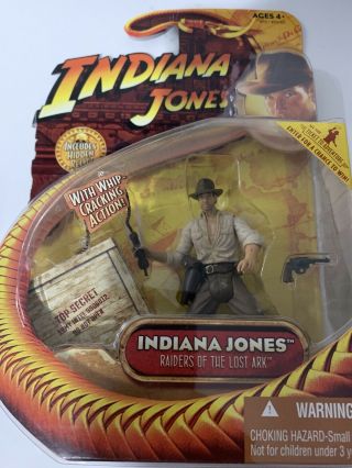 Raiders Of The Lost Ark Indiana Jones W/ Whip - Cracking Action Carded Figure
