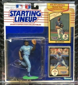 1988 Bo Jackson Rookie 1st Edition Starting Lineup In Protective Case