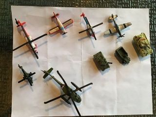Various N And Ho Scale Aircraft,  Military Vehicles