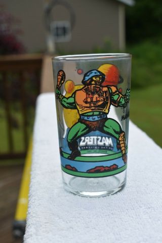 Man - At - Arms Collector Glass 1986 Master Of The Universe Great Shape