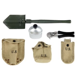Did A80140 1/6th Us 2nd Ranger Battalion Series Private Caparzo Canteen Shovel