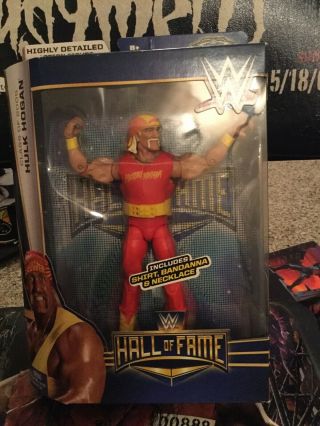 2014 Hulk Hogan Wwe Elite Hall Of Fame Class Of 2005 Slight Shelf Wear On Box