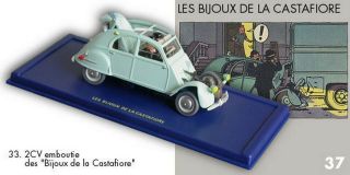 Voiture Car Tintin Atlas N°33 La 2 Cv Emboutie Des Dupondt Boite,  Certificat