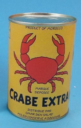 Boite De Crabe Tintin " Le Crabe Aux Pinces D 