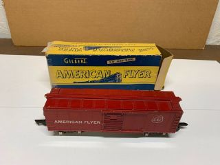 S Gauge American Flyer Boxcar Number 642 W/ Box