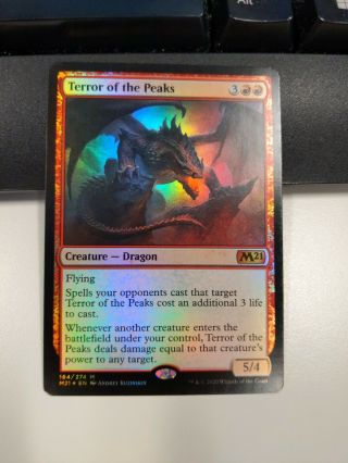 Mtg Magic The Gathering Core 2021 Terror Of The Peaks Foil Unplayed