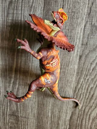 Jurassic Park Iii 3 Red Dilophosaurus Figure Hasbro 2000