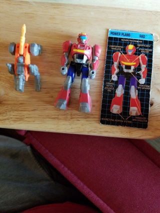 Transformers G1 Action Masters Rad With Lionizer & File Card