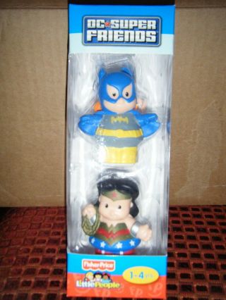 Fisher Price Little People Bat Girl Wonder Woman Figures Nip Set
