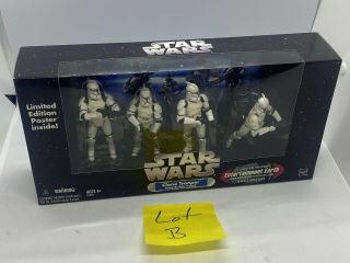 Star Wars Clone Trooper Troop Builder 4 Pack White Entertainment Earth (b)