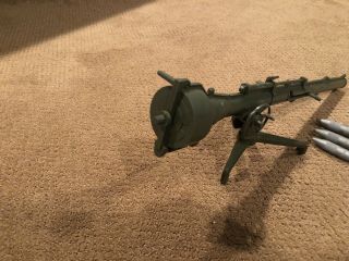 Vintage GI Joe 5 Star Jeep 106mm Recoilless Rifle Cannon & Projectiles 2