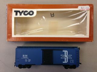 Tyco Brown Box Ho Scale 311g 250 Boston & Maine Steel Boxcar Model Train D