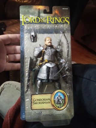 Toy Biz Lord Of The Rings Return King Lotr Gondorian Swordsman Action Figure