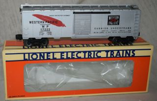 Lionel No.  6 - 17222 Wp Western Pacific Railroad Standard Boxcar - O Gauge