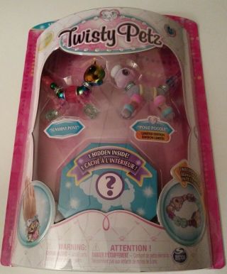 Twisty Petz 3 - Pack Glitzy Panda & Fluffles Bunny Collectible Bracelet Set